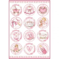 Stamperia A4 Rice Paper Baby Girl Round Subjects DFSA4289 4 For £9.99