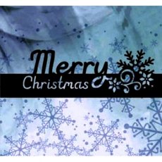 Jeanine's Art - Frosty Ornaments - Text Merry Christmas Die