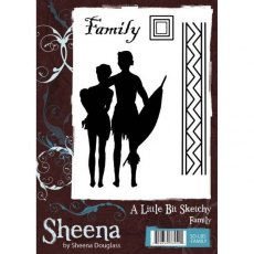 Sheena Douglass A Little Bit Sketchy A6 Stamp  - Family