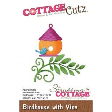 Cottage Cutz Die - Birdhouse With Vine