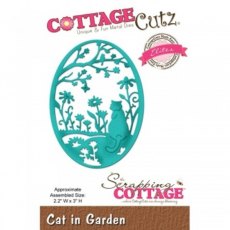 CottageCutz Die - Cat In Garden