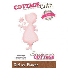 Cottage Cutz Die - Girl With Flower