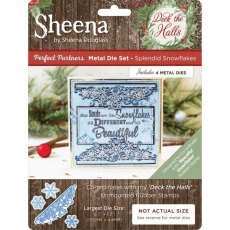 Sheena Douglass Perfect Partner Deck the Halls Dies - Splendid Snowflakes