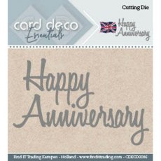 Card Deco Cutting Dies - Happy Anniversary