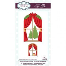 Lisa Horton Stitched Collection Christmas Window Craft Die