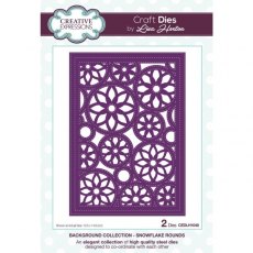 Lisa Horton Background Collection Snowflake Rounds Craft Die