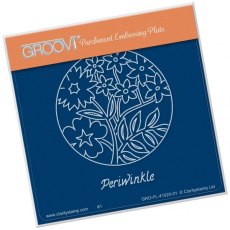 Claritystamp Ltd Periwinkle Floral Round A6 Square Groovi Baby Plate