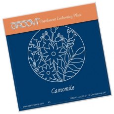 Claritystamp Ltd Camomile Floral Round A6 Square Groovi Baby Plate