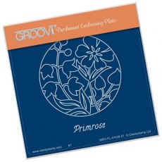 Claritystamp Ltd Primrose Floral Round A6 Square Groovi Baby Plate