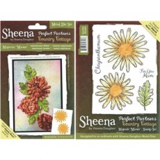 Sheena Douglass Country Cottage Majestic Mums Die and Stamp