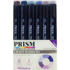 Prism Craft Markers Set 5 - Purples x 6 Pens