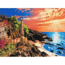 Craft Buddy Framed Crystal Art Kit, 40 x 50cm - Lighthouse at Stoney Cove