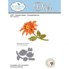 Elizabeth Craft Designs - Garden Notes - Chrysanthemum 6 Piece Set 1087