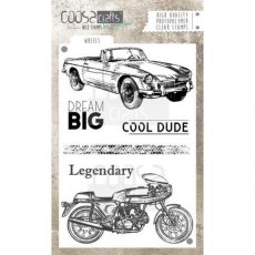 COOSA Crafts Clear Stamps A6 - Wheels
