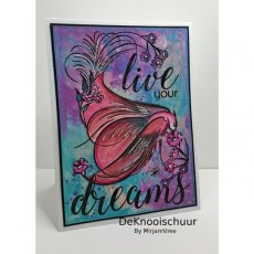 COOSA Crafts Clear Stamps A6 -Live Dream