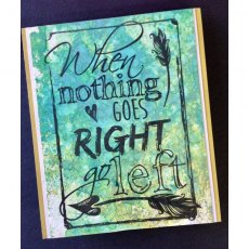 COOSA Crafts Clear Stamps A6 - Go left