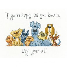 Heritage Crafts Wag Your Tail Counted Cross Stitch Kit