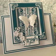 Woodware Clear Singles Pretty Flutterby Stamp