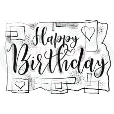 Woodware Clear Singles Birthday Strips Stamp