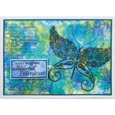 Woodware Clear Singles Floral Wings Stamp