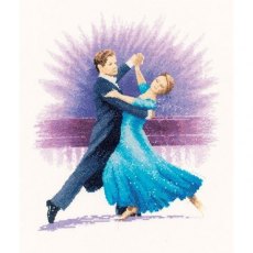 Heritage Crafts Viennese Waltz, 14 Count Aida Counted Cross Stitch Kit