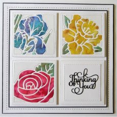 Sue Wilson Frames and Tags Collection Iris Flower Square Die - CLEARANCE