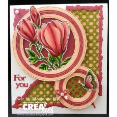 Crealies Mounted Rubber Stamp CLRS02 - Magnolia