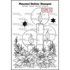 Crealies Mounted Rubber Stamp CLRS12 - Candles