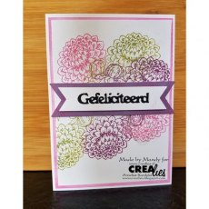 Crealies Mounted Rubber Stamp CLRS03 - Dahlia