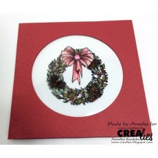 Crealies Mounted Rubber Stamp CLRS09 - Wreath