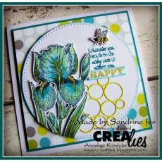 Crealies Mounted Rubber Stamp CLRS01 - Iris