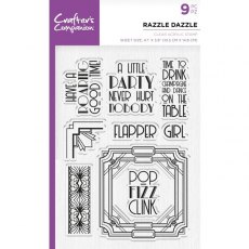 Crafter's Companion Clear Acrylic Stamp - Razzle Dazzle