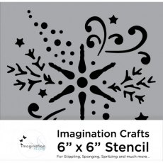 Imagination Crafts Stencil 6x6 - Snowflake Swirl
