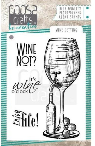 Coosa COOSA Crafts Clearstamps A7 - Wine Setting