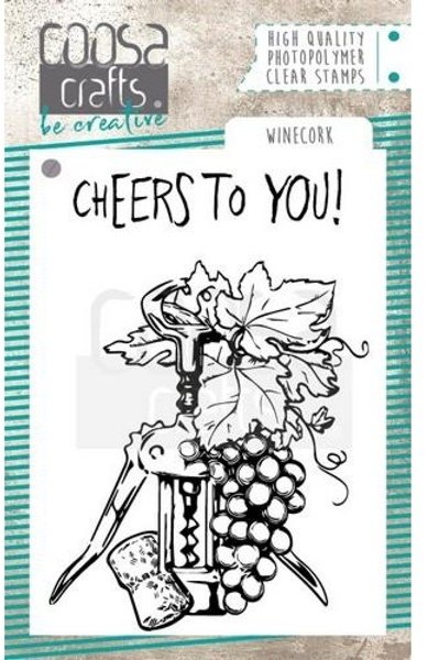 Coosa COOSA Crafts Clearstamps A7 - Wine Cork