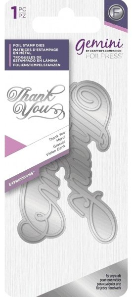 Gemini Foil Stamp Die - Expressions - Thank you