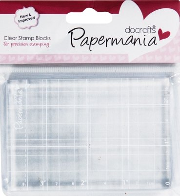 DoCrafts DoCrafts Papermania 2.75x4 Clear Acrylic Stamp Block