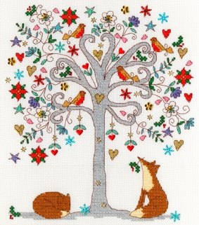Bothy Threads Bothy Threads Kim Anderson Love Winter Counted Cross Stitch Kit