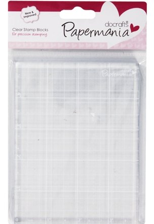 DoCrafts DoCrafts Papermania 4x5.25 Clear Acrylic Stamp Block