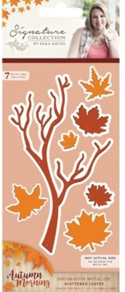 Sara Signature Collection Autumn Morning Metal Die - Scattered Leaves