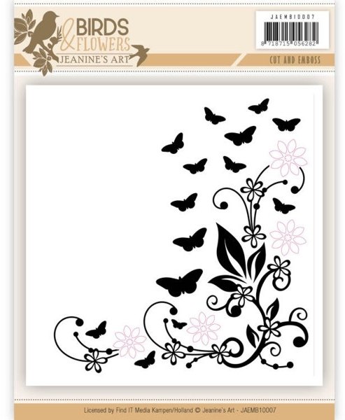 Jeanine's Art Jeanine's Art - Birds and Flowers Cut and Embossing Folder