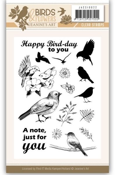 Jeanine's Art Jeanine's Art - Birds and Flowers A Note, just For You Clear Stamp