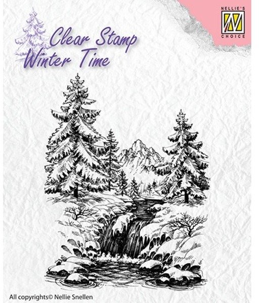 Nellie Snellen Nellie Snellen Clear Stamps - Winter waterfall WT004