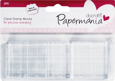 DoCrafts DoCrafts Papermania Clear Stamp Blocks Pack Small Rectangle and Square