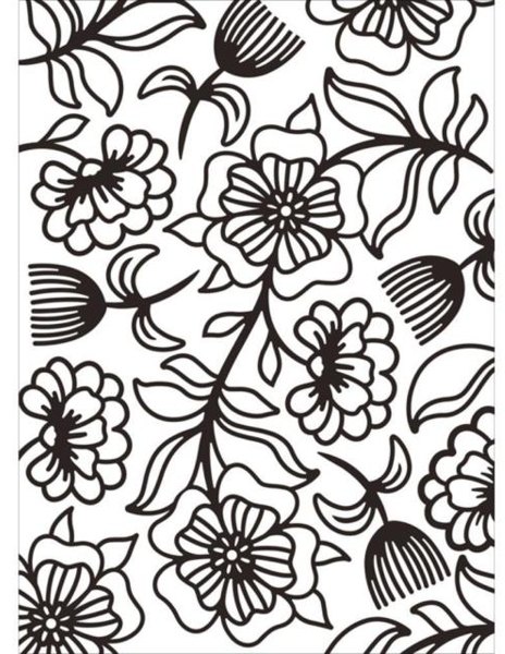 Darice Darice Essentials A6 Floral Whimsical Embossing Folder