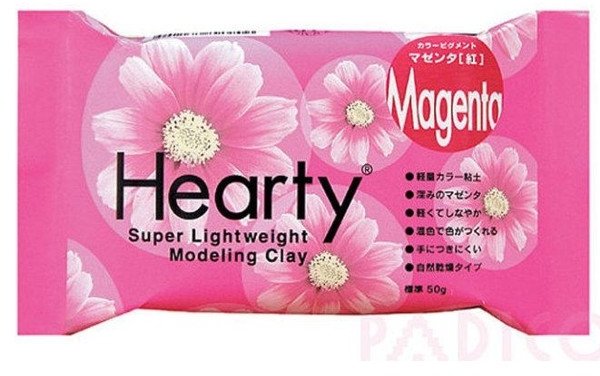 Hearty Hearty Air Drying Modelling Clay - Magenta 50g