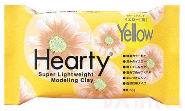 Hearty Hearty Air Drying Modelling Clay - Yellow 50g