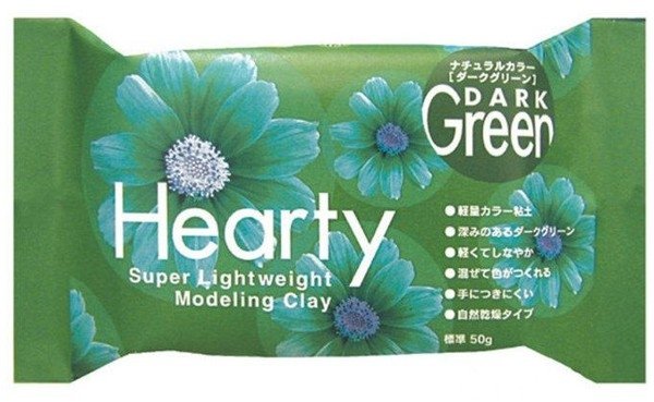 Hearty Hearty Air Drying Modelling Clay - Dark Green 50g