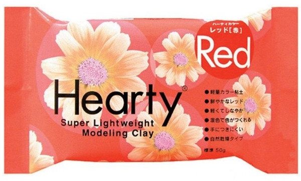 Hearty Hearty Air Drying Modelling Clay - Red 50g