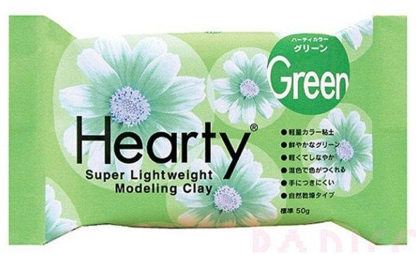 Hearty Hearty Air Drying Modelling Clay - Green 50g